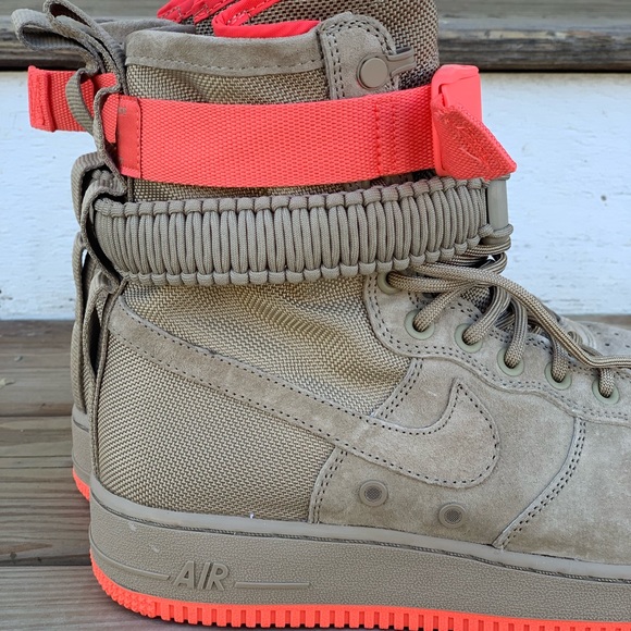 Nike Field Air Force 1 SF High Shoes Khaki sz 9 - Picture 7 of 8